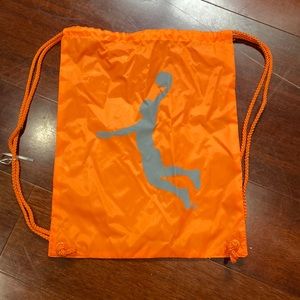 Basketball orange drawstring bag NwT